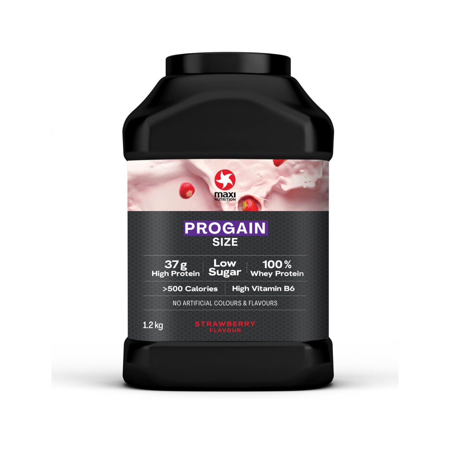 MaxiMuscle Progain Powder Strawberry 1200g